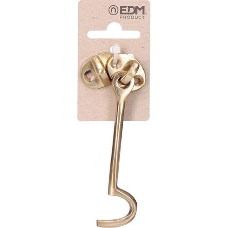 Chiusura per barca 100 mm in ottone lucido con pendente in cartone EDM