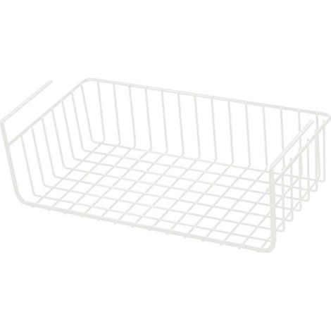 1-teiliges Küchenregal aus Metall mit hängendem Drahtkorb, multifunktional, für Bücher, ideal für Zuhause und Büro. (1/5)