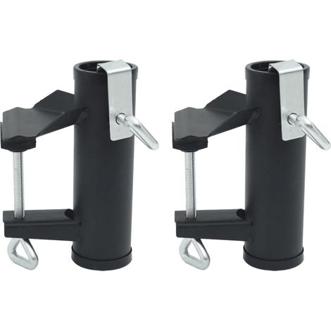 vidaXL Umbrella Clamps for Balcony 2 pcs 25-38 mm Steel (1/5)