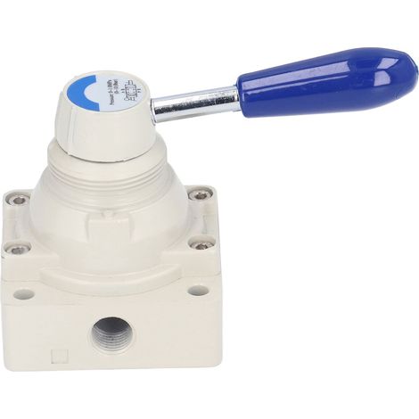 Robinets à levier rotatif pour contrôle de débit d'air 01.0 MPa, 0-145 Psi, vanne pneumatique 2 positions 4 voies, interrupteur 4HV210-08 (1/5)