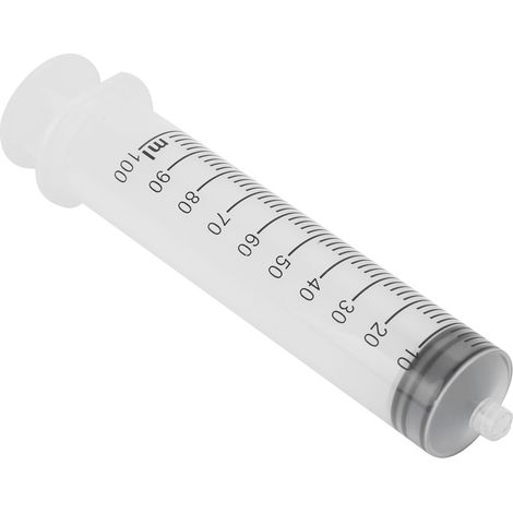 Seringue en plastique de grand diamètre avec tube et cathéter, outil de mesure jetable transparent de 100 ml (1/5)