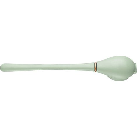 Brosse de toilette en silicone vert clair, innovante, légère et luxueuse, avec ouverture et fermeture automatiques pour un nettoyage en profondeur. (1/5)
