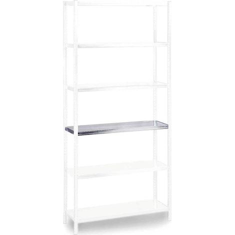raaco 118835 Tablette (l x H x P) 885 x 36 x 310 mm acier argent 5 pc(s)