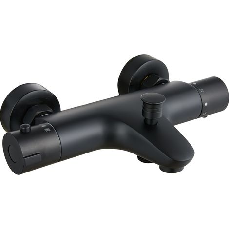 Robinet de baignoire thermostatique modèle Badajoz Black Edition (1/2)