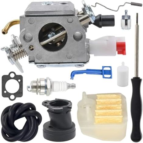 C3-EL18B Carburateur pour Husqvarna 340 340 E 340 EPA 345 E 345 EPA 345 E 345 EPA 346XP 350 353 Tronçonneuse pour Zama C3-EL32 C3-EL18 pour Jonsered 2150 2152 2145 Remplacer 503283208 (1/5)