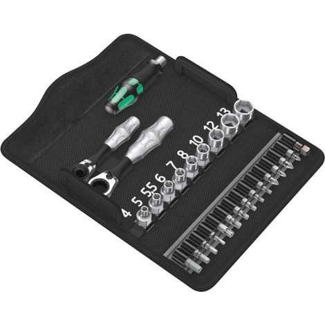 WERA Steckschlüssel Set Kraftform Kompakt 27-teilig Zyklop Mini 2 (1/5)