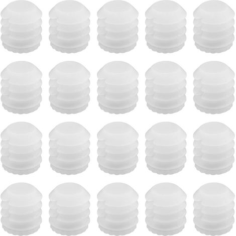 Lot de 100 chevilles d'extension en plastique M4 x 10 mm - Blanc - 4 mm - Accessoires pour armoire - 8,8 x 10 mm (1/5)