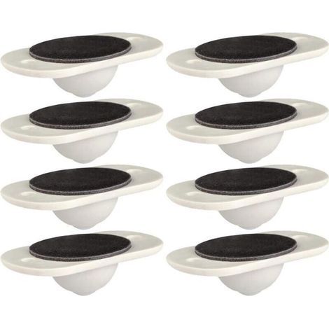 Self-Adhesive Swivel Casters, Cute Mini Casters Solid Plastic Swivel Casters 360° Furniture Casters 8pcs (1/5)