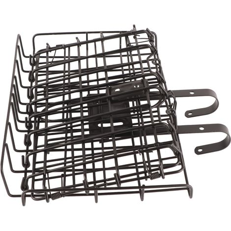 Faltbarer Fahrradkorb für hinten, dickes Netzgewebe, abnehmbar, rostfrei und wasserdicht, geeignet für Mountainbikes und Falträder, schwarze gepolsterte Ausführung (1250 g/44,1 oz). (1/4)
