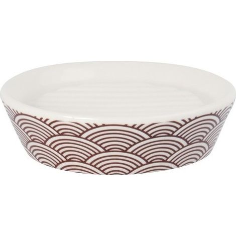 Porte Savon Céramique BENTO Chocolat MSV (1/2)