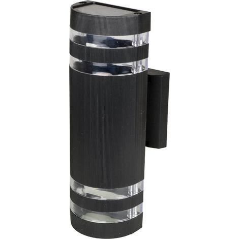 1Pcs Lampe Exterieure Murale ,Semi-Cylinder haut et bas Applique Murale, Moderne Aluminium Luminaire Exterieur Mural (1/5)