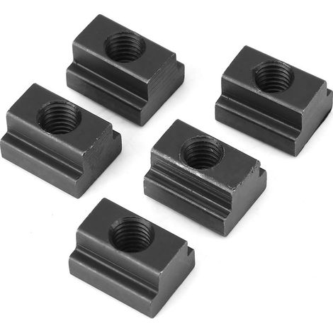 EASYCOMFORT Écrous T Slot  M10 Finition en Oxyde Noir Écrous Slot T Enfiler dans les Rainures en T des Tableaux de Machines-outils (1/4)