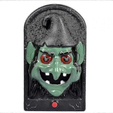 Halloween-Türklingel-Dekoration, leuchtende Türklingel, Horror-Spielzeug, Haushaltstür-Hänge-Skelett