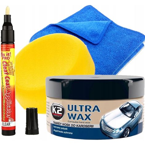 K2 Ultra WAX cera dura per auto alla carnauba + penna per la rimozione dei graffi (1/5)