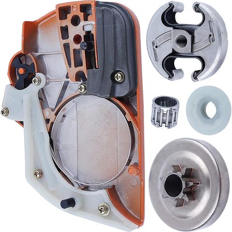 Kit de tambour de couvercle d'embrayage de frein de chaîne, pour pièces de tronçonneuse Husqvarna 445 450, 544097902, 578097901, 503931801 (1/5)
