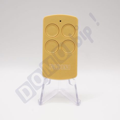 Télécommande FADINI DIVO 71 Jaune - Fréquence 433.92 MHz - 4 Canaux - Rolling Code - Référence : 7113YL - Compatible Portails et Portes Motorisées (1/5)