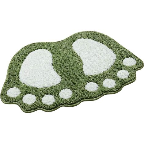 Tappetino da bagno antiscivolo ParaCity con motivo a piedi grandi per bagno e doccia - Assorbente (1/5)