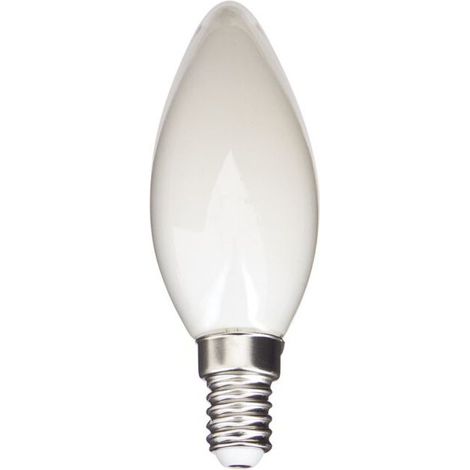 Dimmbare, mattierte LED-Filament-Glühbirne E14 – 470 lm, neutralweiß (4000 K), dimmerkompatibel, 40-W-Äquivalent, Energieeffizienzklasse A++