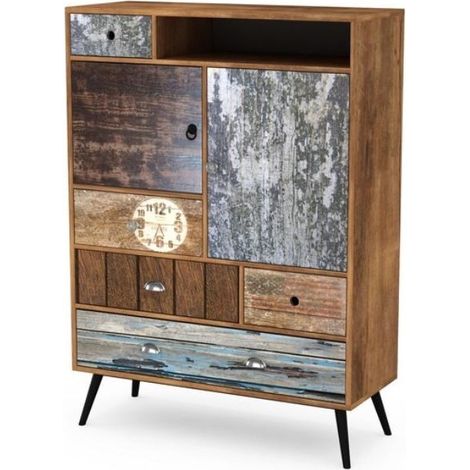 Buffet haut industriel multicolore Alto (1/3)
