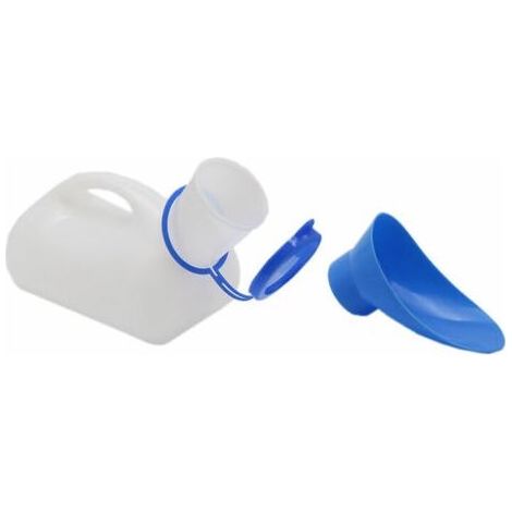 Urinoir Unisexe pour Voiture, Urinoir Toliet pour Hommes et Femmes, Bouteilles Pee Bedpans, Avec Couvercle et Entonnoir, Boîte en Plastique pour Voiture, Vieil Homme, Enfant pour Camping Outdoor (1/5)