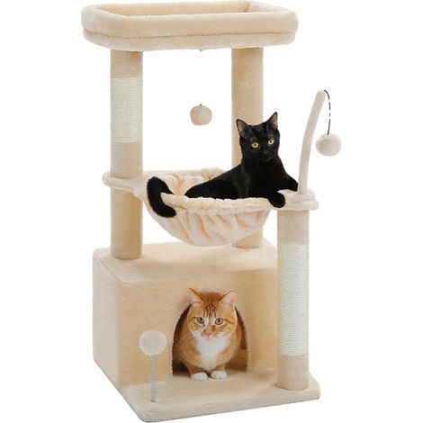 Arbre à chat, Condo douillet, Maison de jeu engageante, AMT0211BG, M (1/2)