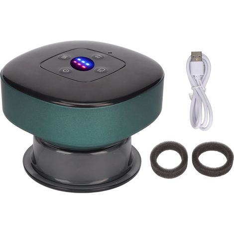 Appareil de Massage par Ventouses Électrique Rechargeable, 6 Niveaux de Chauffage Intelligent et Aspiration, Set de Détente Vert (1/5)