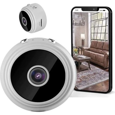 Caméra Espion - 1080p - Vision Nocturne Infrarouge - Détection Mouvement - Wi-Fi - Batterie 250 mAh - 1 Pièce (1/4)