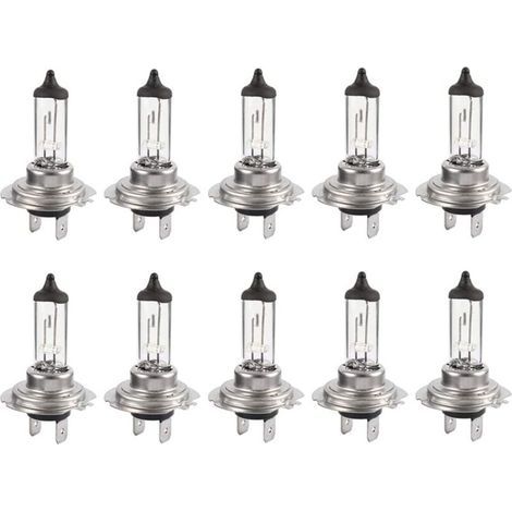 10pcs H7 12V 55W ampoules super lumineuses ampoule halogène xénon longue durée de vie pour feu de croisement feux de route - Bluedeer (1/4)