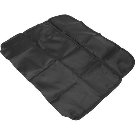 Housse de dossier de chaise - FAFEICY - Enveloppe complète - Tissu Oxford noir - Anti-tâche - Lavable (1/3)