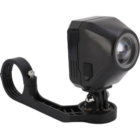 Phare de vélo avec télécommande sans fil, éclairage avant de suspension, support inclus, luminosité réglable, noir (1/5)