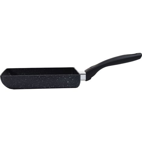 Tragbare, schwarze Mini-Bratpfanne im japanischen Stil für den Hausgebrauch, rechteckige Eierpfanne für Mini-Omeletts, 13 x 18 cm (1/5)