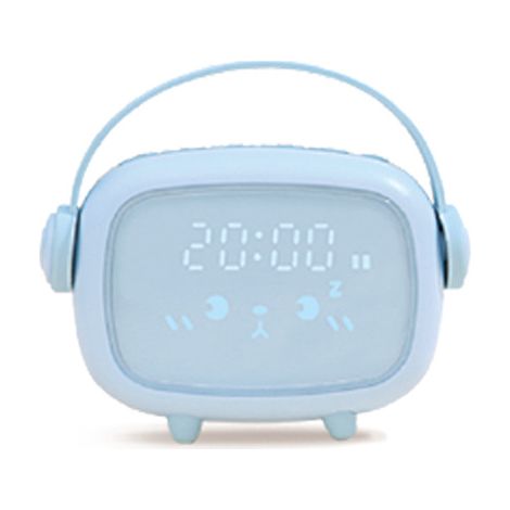 MINKUROW Despertador Digital Multifuncional Despertador Led Despertador De Luz Nocturna Recargable Despertador De Carga Usb Reloj Led Alarmas Diarias Lindas Para La Cama - Azul (1/5)