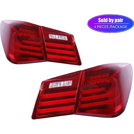 Conjunto de luz trasera, fuente de luz LED, diseño impermeable, rojo. (1/2)