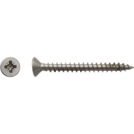 Vis pour panneaux agglomérés tête fraisée Pozidriv® Inox A2 - 4 x 35 mm - BIVI (1/2)