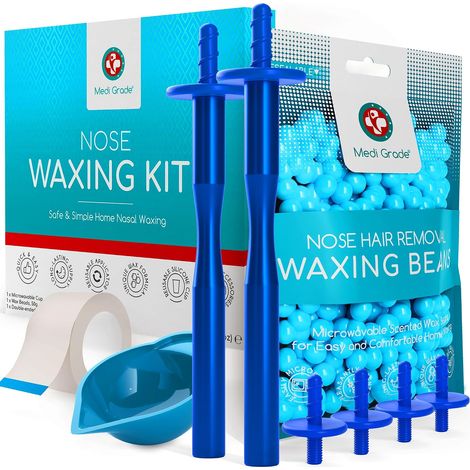 Kit d’Épilation du Nez à la Cire 50g, 26 Applicateurs (1/5)
