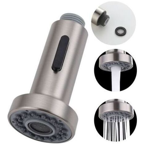 2-stufiger Ersatz-Brausekopf für Küchenarmatur, für ausziehbare Mischbatterie, G1/2", Bürste (1/5)