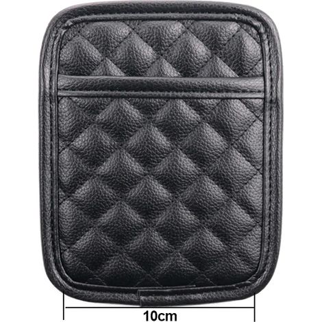(B) Outils de rangement pour voiture - Boîte de rangement noire pour siège auto - Organisateur de poche - Support pour SUV - Rangement pour boissons (1/5)