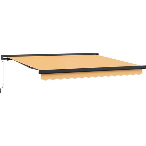 vidaXL Tenda Retrattile Sabbia 400 × 300 cm Tessuto e Metallo