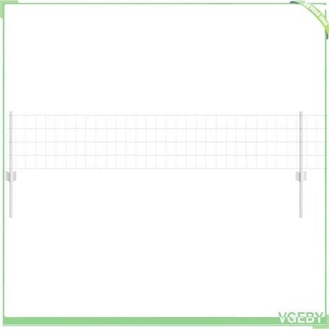 Kit de panneaux de clôture d'extérieur - 3336210 - Argent - Acier - 40 cm H x 5 m L (1/5)