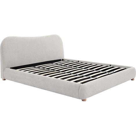 Lit coffre 180 x 200 cm - Tissu - Beige - VANARI