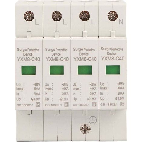 4P 40KA House Surge Din Rail Lowvoltage Protector Dispositif d'arrêt pour la protection contre le tonnerre A (1/4)