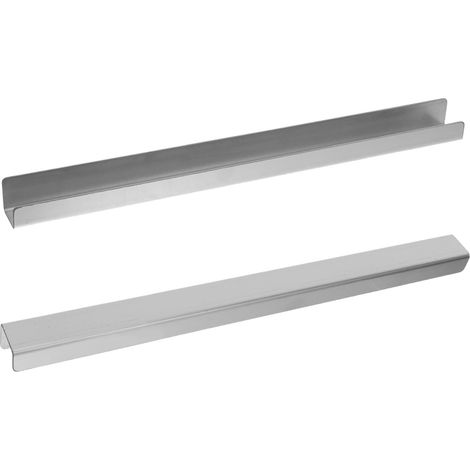 Alipis Lot de 2 protections bord porte d'armoire en acier inoxydable (1/5)
