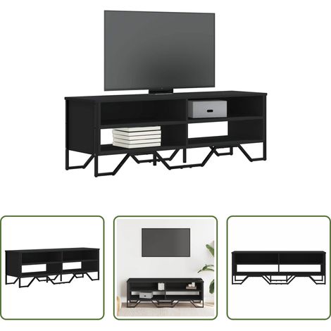 vidaXL Schrank für Fernseher - TV-Schrank Schwarz 122x34x41 cm Holzwerkstoff (1/5)