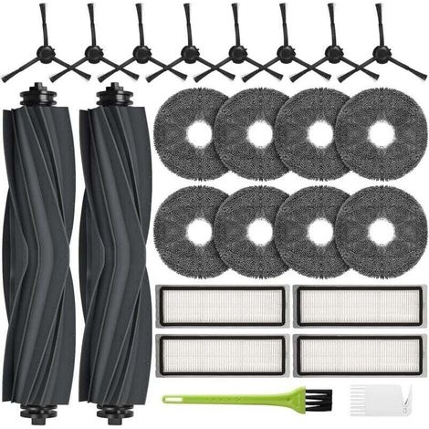 L10s Pro Gen 3 Accessories for Dreame L10 Prime / L10s Plus / L10s Pro Gen 2 / L10s Ultra / Xiaomi X20 Plus Replacement Parts: 2 Main Brushes, 8 Cleaning Cloths, 4 Filters, 8 Side Brushes