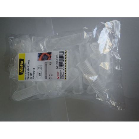 Manchon Plastique Pour Résines - 20x85 mm - Compatible M12 - 20 Pièces (1/2)