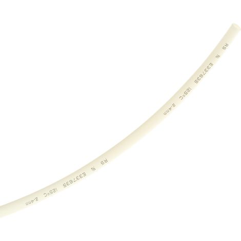 Gaine thermorétractable RS PRO, Dia. 2.4mm Blanc rétreint 2:1, 10m