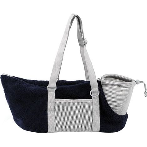 Sac de transport portable pour chiens et chats, sac à bandoulière ajustable pour l'hiver et l'automne, sac de voyage chaud et respirant pour chiots, idéal pour les trajets en métro. (1/4)