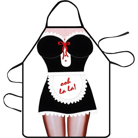 Tablier de cuisine imperméable – Tablier 3D humoristique pour adulte – Taille unique – Accessoire amusant pour cuisine barbecue anniversaire et fêtes (1/5)