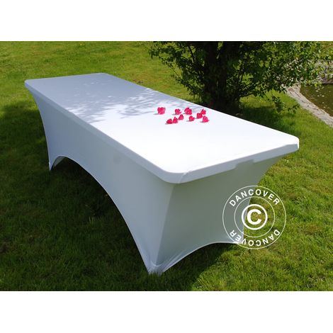 Cubierta flexible para mesa 183x75x74cm, Blanco - Dancover (1/2)