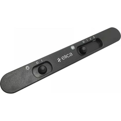 Elica Comandi per Cappa Cucina Cruscotto Nero 2 Interruttori 20,8cm Originale